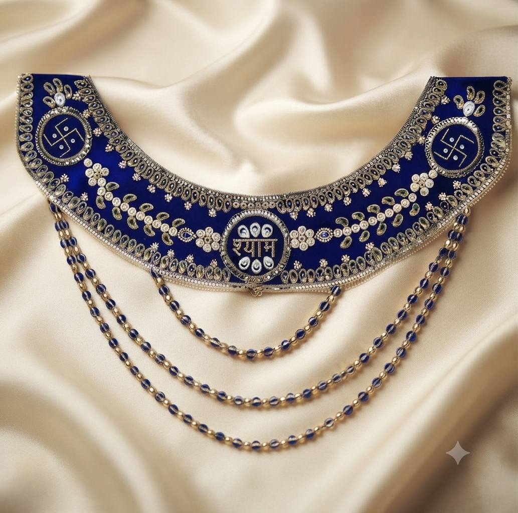 Swastik velvet Choker Haar